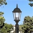 Beaumont Lane 3 Light Outdoor Post Top Lantern in Textured Black