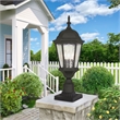 Beaumont Lane 3 Light Outdoor Post Top Lantern in Textured Black