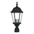 Beaumont Lane 3 Light Outdoor Post Top Lantern in Textured Black