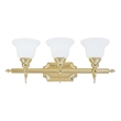 Beaumont Lane 3 Light Bath Light in Polished Brass