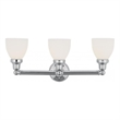 Beaumont Lane 3 Light Bath Light in Chrome