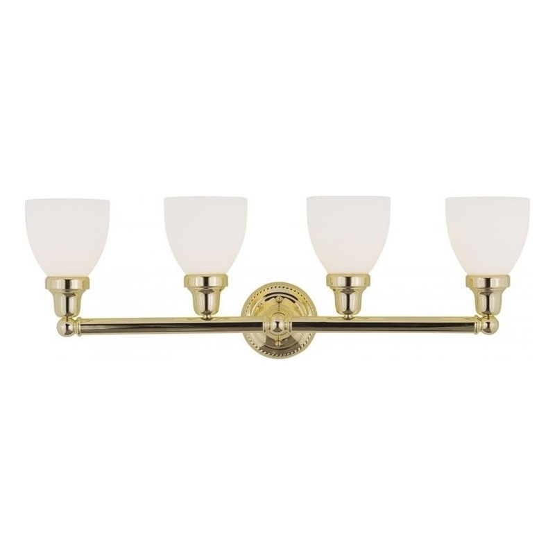 Beaumont Lane 4 Light Bath Light in Polished Brass