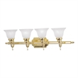 Beaumont Lane 4 Light Bath Light in Polished Brass