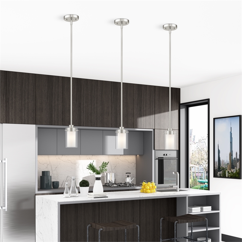 Beaumont Lane Mini Pendant in Brushed Nickel