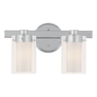 Beaumont Lane 2 Light Bath Light in Chrome
