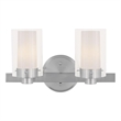 Beaumont Lane 2 Light Bath Light in Brushed Nickel