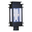 Beaumont Lane 2 Light Outdoor Post Head in Bronze