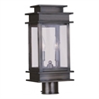 Beaumont Lane 2 Light Outdoor Post Head in Vintage Pewter