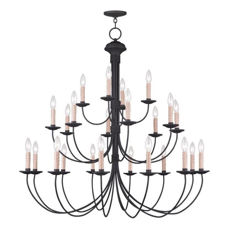 Beaumont Lane 24 Light Chandelier in Black