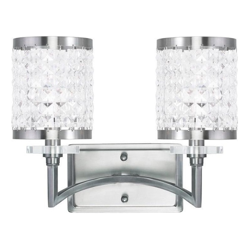 Beaumont Lane 2 Light Bath Light in Brushed Nickel