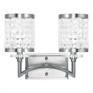 Beaumont Lane 2 Light Bath Light in Brushed Nickel