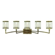 Beaumont Lane 5 Light Bath Light in Hand Painted Palacial Bronze