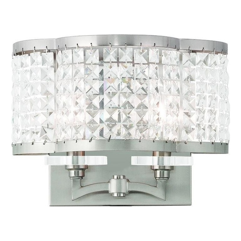 Beaumont Lane 2 Light Wall Sconce in Brushed Nickel