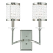 Beaumont Lane 2 Light Wall Sconce in Brushed Nickel