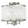 Beaumont Lane 3 Light Ceiling Mount in Brushed Nickel