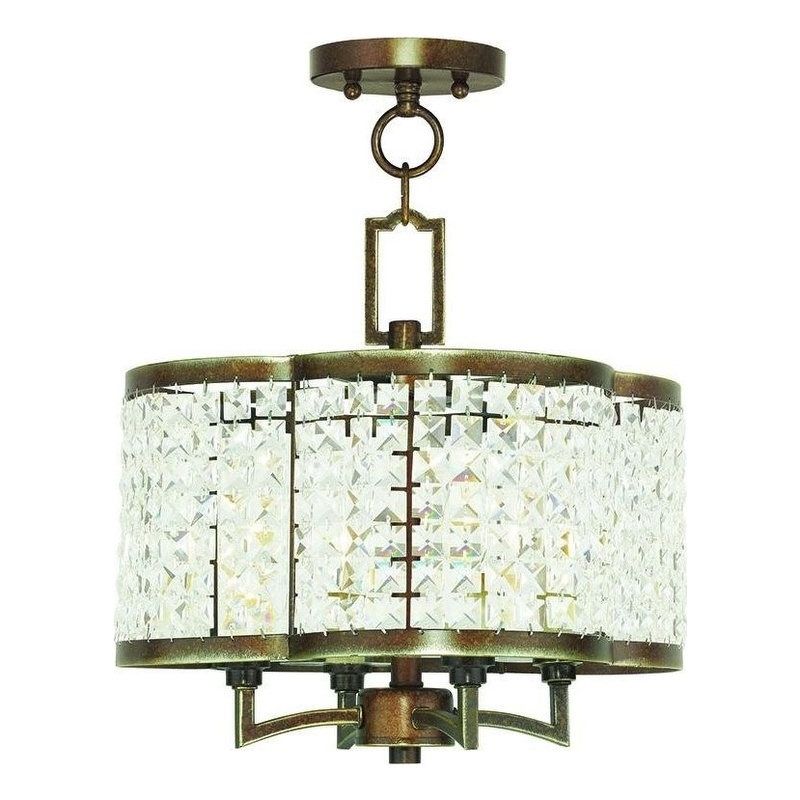 Beaumont Lane 4 Light Convertible Mini Chandelier in Palacial Bronze