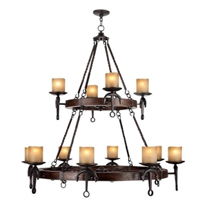 Beaumont Lane 12 Light Chandelier in Olde Bronze