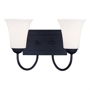 Beaumont Lane 2 Light Bath Light in Black
