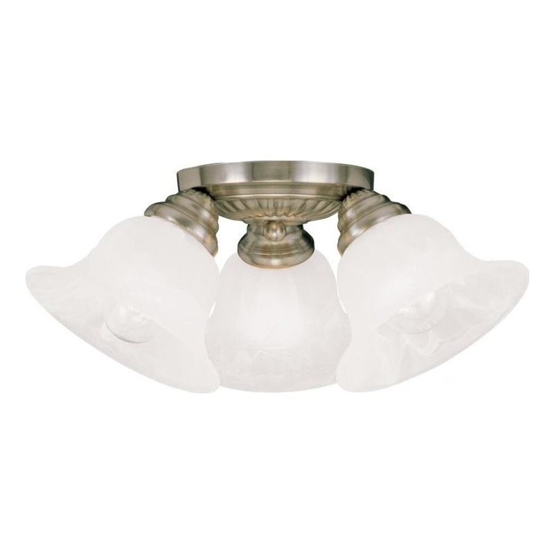 Beaumont Lane 3 Light Ceiling Mount in Antique Brass