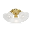 Beaumont Lane 3 Light Ceiling Mount in Polished Brass