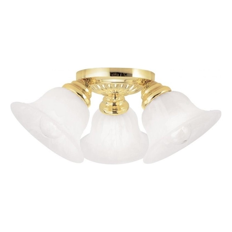 Beaumont Lane 3 Light Ceiling Mount in Polished Brass