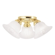 Beaumont Lane 3 Light Ceiling Mount in Polished Brass