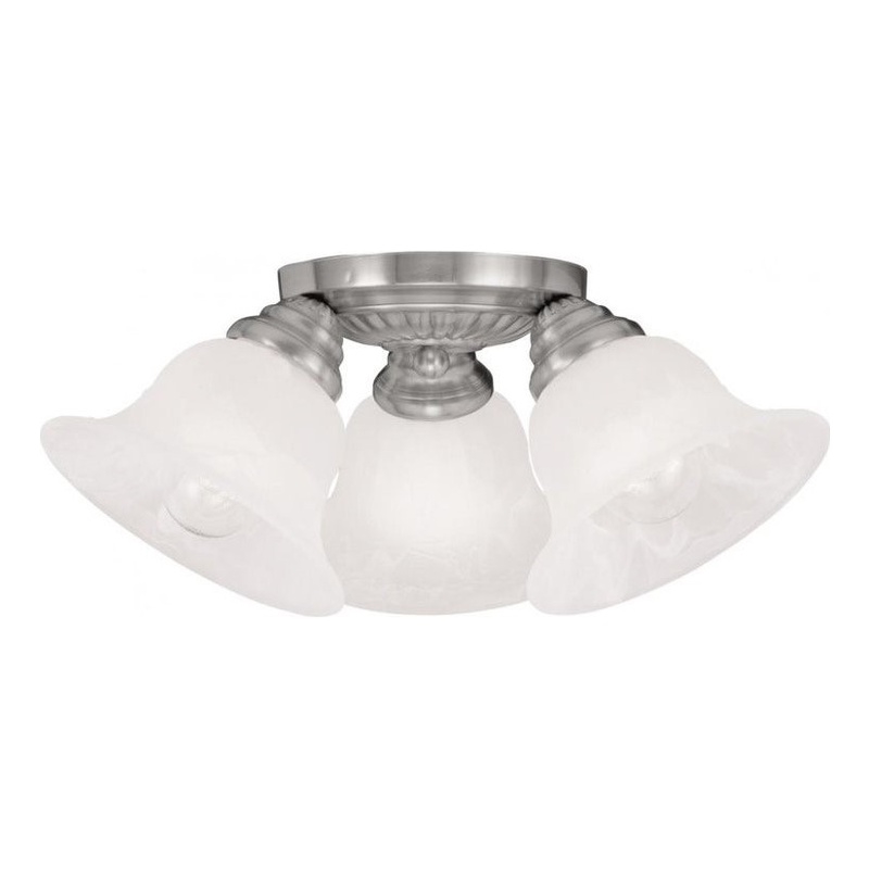 Beaumont Lane 3 Light Ceiling Mount in Brushed Nickel
