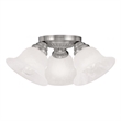 Beaumont Lane 3 Light Ceiling Mount in Brushed Nickel