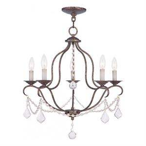 Beaumont Lane 5 Light Chandelier in Venetian Golden Bronze