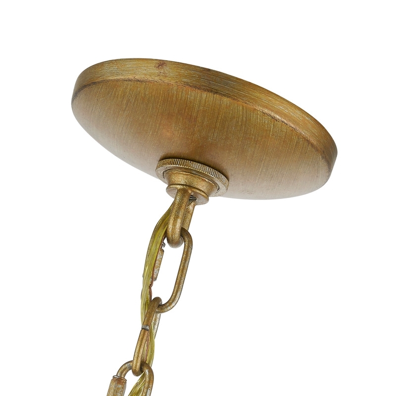 Beaumont Lane 6 Light Chandelier in Antique Gold Leaf