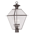 Beaumont Lane 4 Light Outdoor Post Head in Bronze