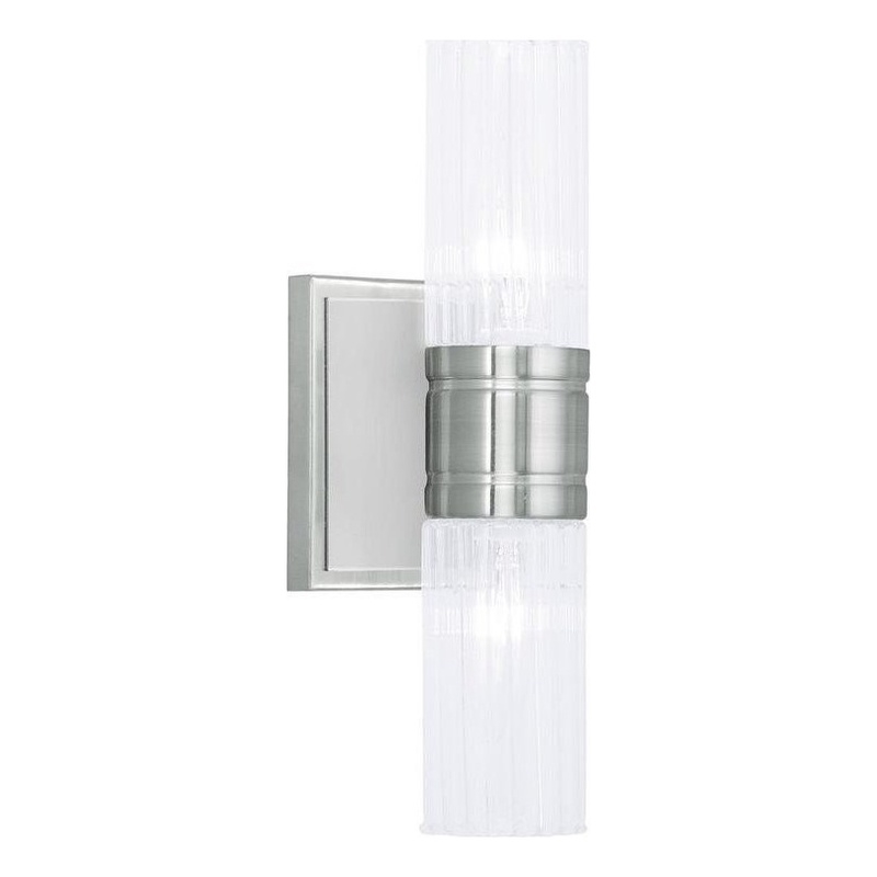 Beaumont Lane 2 Light Bath Light in Brushed Nickel