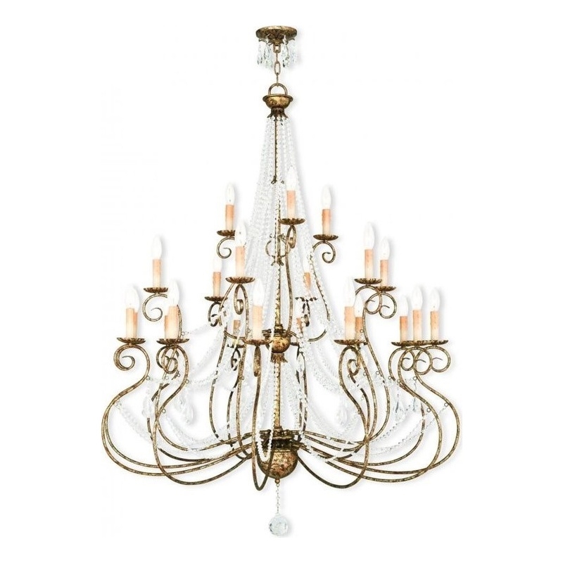 Beaumont Lane 21 Light Foyer Chandelier in European Bronze