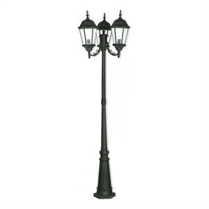 Beaumont Lane 3 Light Outdoor Post Light in Textured Black