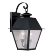 Beaumont Lane 2 Light Outdoor Wall Lantern in Black