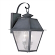 Beaumont Lane 2 Light Outdoor Wall Lantern in Charcoal