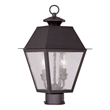 Beaumont Lane 2 Light Outdoor Post Head in Bronze