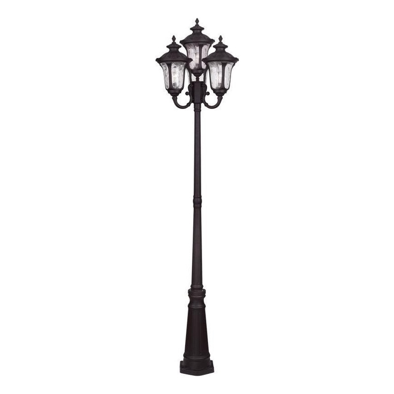 Beaumont Lane 4 Light Outdoor Head Post in Bronze