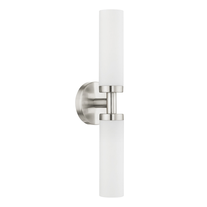 Beaumont Lane 2 Light Bath Light in Brushed Nickel