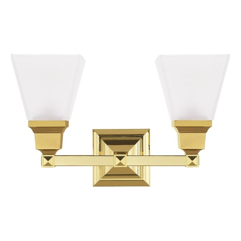 Beaumont Lane 2 Light Bath Light in Polished Brass