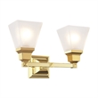 Beaumont Lane 2 Light Bath Light in Polished Brass