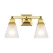 Beaumont Lane 2 Light Bath Light in Polished Brass