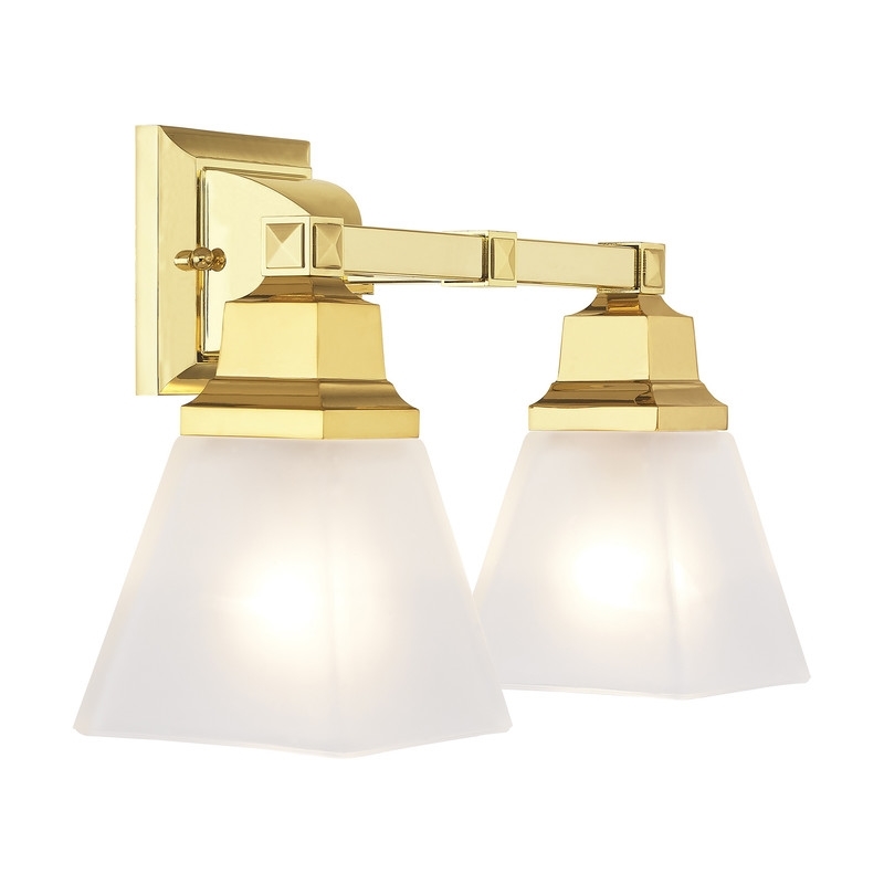Beaumont Lane 2 Light Bath Light in Polished Brass