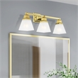 Beaumont Lane 3 Light Bath Light in Polished Brass