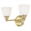 Beaumont Lane 2 Light Bath Light in Polished Brass