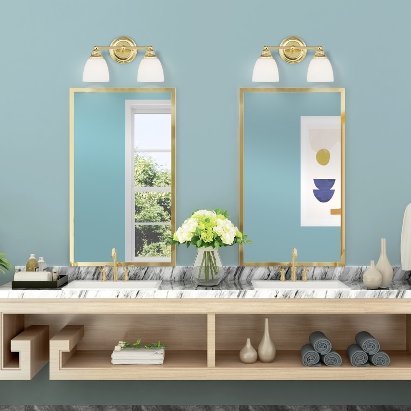 Beaumont Lane 2 Light Bath Light in Polished Brass