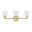Beaumont Lane 3 Light Bath Light in Polished Brass