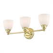 Beaumont Lane 3 Light Bath Light in Polished Brass
