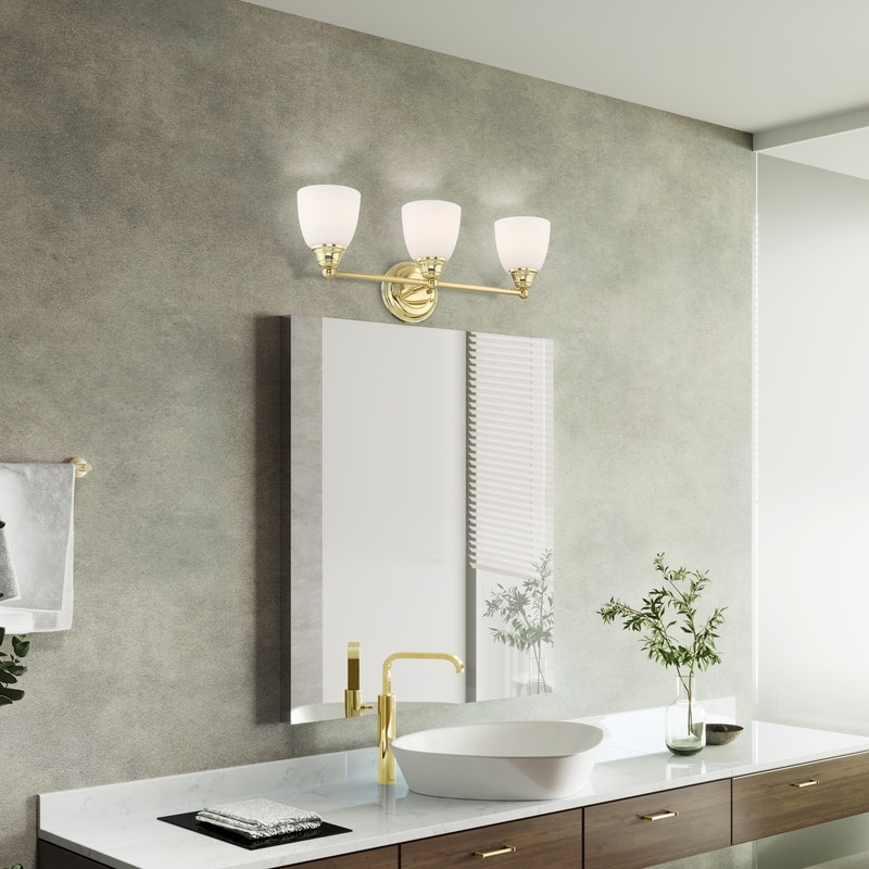 Beaumont Lane 3 Light Bath Light in Polished Brass