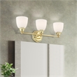 Beaumont Lane 3 Light Bath Light in Polished Brass